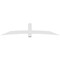 Ekena Millwork Bellingham Architectural Grade PVC Gable Bracket, 108"W x 22 1/2"H x 4"D x 6"F, 5/12 Pitch GBP108X23X0406BEL00 - alternate 2